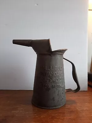 Vintage 1/4 Gallon Galvanized Oil Can With Spout • $12