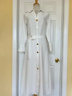 ZARA White Shirt Dress Size XS • $29.99