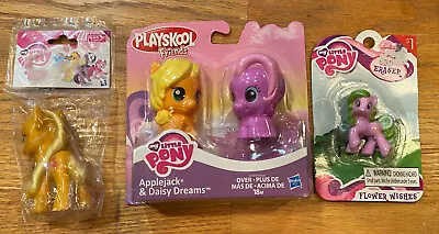 New My Little Pony Flower Wishes Eraser Applejack Daisy Dreams Playskool 3 Lot • $25