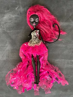 Monster High Doll 13 Wishes Catty Noir  2013 Pink Dress Hair Tail • $19.99