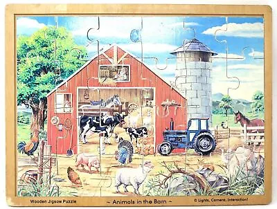 Melissa & Doug Animals In The Barn Wooden Jigsaw Puzzle • $6.39