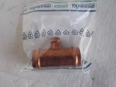 Banninger Conex Press Copper Tee 1-1/4  P X 1-1/4 P X 1/2 P • $22.98