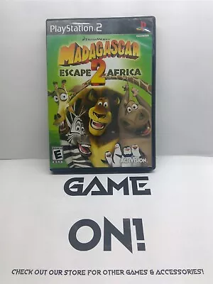 Madagascar: Escape 2 Africa (PlayStation 2 2008) Complete Tested Working • $12.95