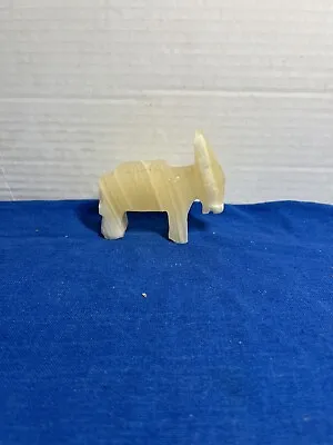 Carved White And Tan Stone Marble Donkey Mule Figurine Statue • $10