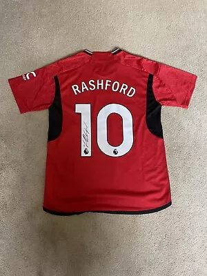 Hand Signed Rahsford Manchester United Shirt • £85