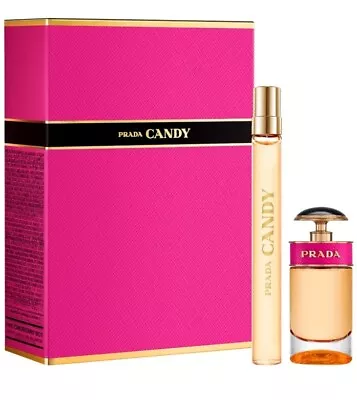 Prada Prada Candy Travel Spray + MINIATURE Eau De Parfum Perfume Gift Set • $44.95