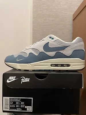 Air Max 1 X Patta Waves ‘Aqua Noise’ W/Bracelet Size US12 BRAND NEW • $450