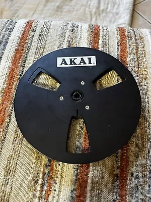 1 AKAI BLACK METAL 7  REEL TO REEL TAKEUP REEL. Vintage • $49.95