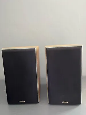 Pair Of DENON SC-M5K Loudspeakers 6 Ohms 15-75W Bookshelf Speakers • £25