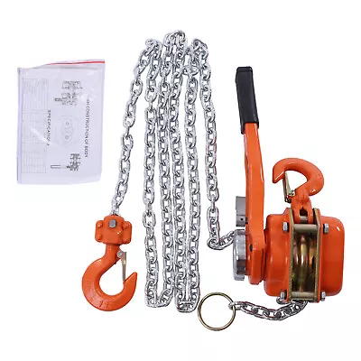 3/4Ton G80 Mini Lever Chain Hoist Ratchet Type Come Along Puller Highly Portable • $55.12