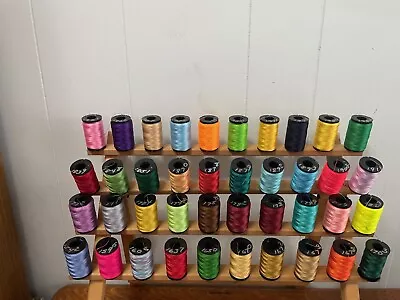 Madeira 100% Poly Embroidery Thread 40 Spools - Lot 12 • $20