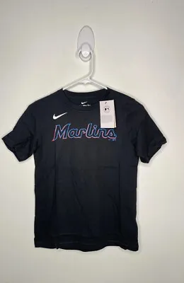 Nike Miami Marlins Shirt Boys Size Medium 10-12 Jazz Chisholm Jr. Short Sleeve • $24.99