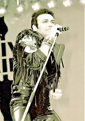 Adam Ant Live Aid Photo 85 Unique Gig Image Unreleased Huge 12 Inch B&white  • £10.95