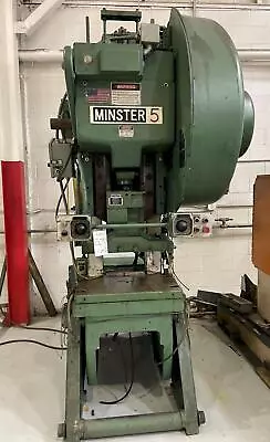45 Ton Minster #5 SS OBI / Gap Flywheel Mechanical Metal Stamping Press Year 1 • $16500