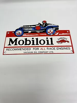 Mobil Oil Racing Gargoyle Vintage Style Porcelain Sign • $72.99