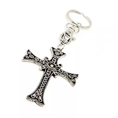 Mustard Seed Large Cross Charm Keychain Matthew 17 20 Mountain Moving Faith • $12.95