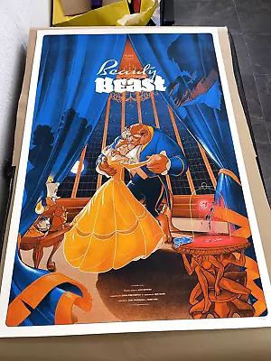 Beauty And The Beast 2014 By Martin Ansin Disney Art Screen Print Poster Mondo • $440