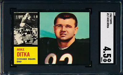 1962 Topps Football #17 Mike Ditka Rc Sgc 4.5 Vg-ex Hof  Da Bears  • $444.44