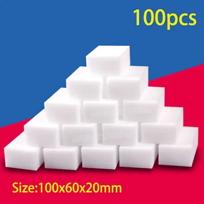 100X BULKS PACK Magic Sponge Eraser Melamine Cleaning Cleaner Foam 3/4  Thick US • $6