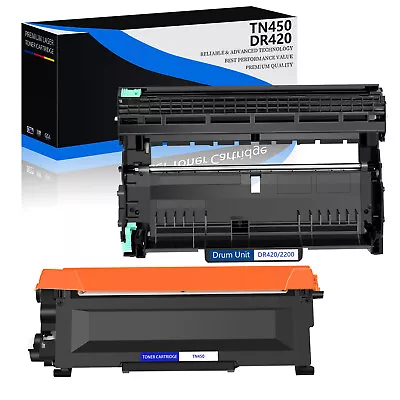 TN450 Toner + DR420 Drum Unit Set For Brother MFC-7360N MFC-7460DN HL-2220 • $22.84