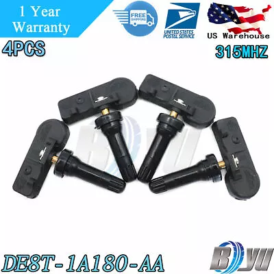 Set Of 4PCS TIRE PRESSURE SENSOR TPMS For Ford TPMS-12 DE8T-1A180-AA 315MHz New • $30.48