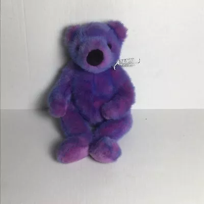 Vintage TY Beanie Baby 1999  Purplebeary  14  Plush Stuffed Animal Retired • $13.99