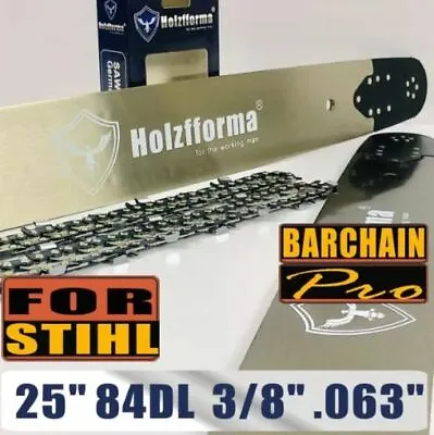 Holzfforma 3/8  .063  24/25inch 84 DL Bar And Chain 2-4 DAY Delivery • $65