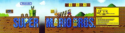  Super Mario Bros Arcade Marquee For Header/Backlit Sign • $15.75