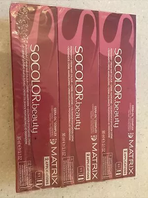 Matrix SoColor Beauty Permanent Hair Colour Brown Pack Of 3 • £18