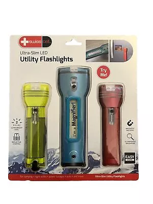 Swiss Cell Ultra-Slim LED Utility Flash Lights 3 In Pack • $11.04