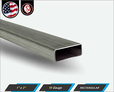 1  X 3  Rectangular Metal Tube - Mild Steel - 16 Gauge - ERW - 60  Long (5-ft) • $27