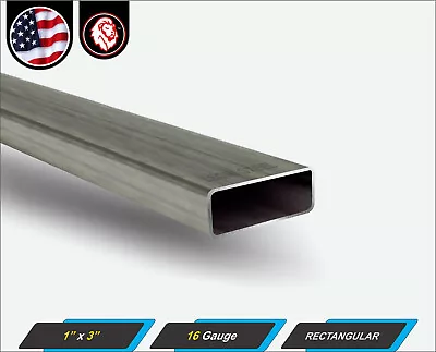 1  X 3  Rectangular Metal Tube - Mild Steel - 16 Gauge - ERW - 96  Long (8-ft) • $43.25