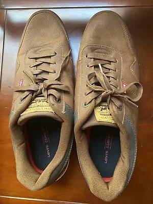 New Levi's Men’s Alpine WX Synthetic Leather Casual Sneaker Shoes Size 13 Brown • $20