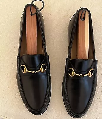 Gucci Men’s Black Leather Loafers 1953 Style Euro Size 41 • $375