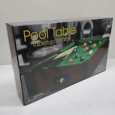 Pool Table Tabletop Billards Premier Edition 20  X 12  • $9.99