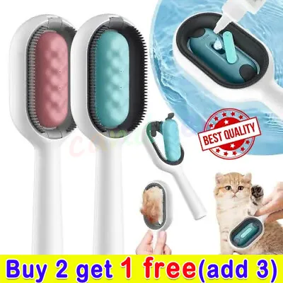 Dog Brush With Water.Tank Cat Brush Pet Cleaning.Hair Removal Massage`Care Comb • £5.77