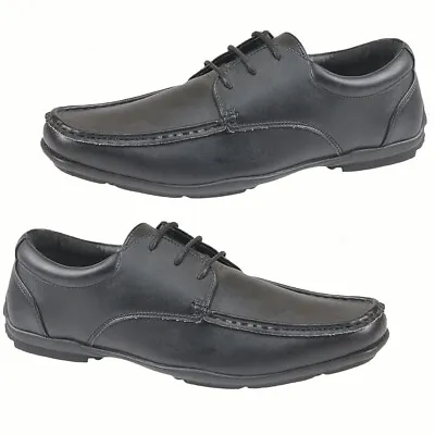 Mens Smart Shoes Casual Oxford Comfort Work Office Walking Formal Dress Boots Sz • £9.95