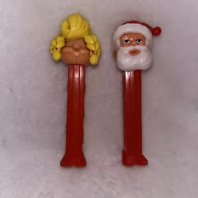 2 Vintage Pez Blonde Girl And Santa • $2