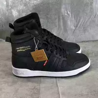 LEVI'S Women's Black BB HI Perf UL High-Top Lace-Up Sneakers SZ 6 • $20