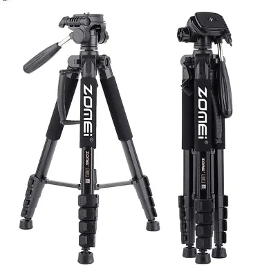 ZOMEI Pan Head Q188  BLACK Professional Aluminum Tripod&For DSLR Camera Video • £22.79