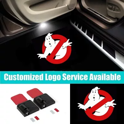 $17.99 • Buy 2x Car Door Welcome Laser Projector Shadow Extreme Ghostbusters Logo Light