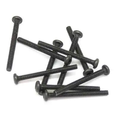 50pcs M2x20mm Button Head Hex Machine Screw Black Oxide • $3.99