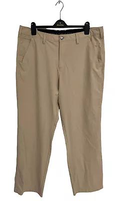 Ascend Men's Lightweight Khaki Elastic Waist Stretch Dress Pants Size 40X34 • $19