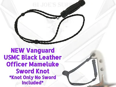 Authorized Vanguard Marine Officers Mameluke Sword Black Leather Knot USMC 3C4 • $63.79