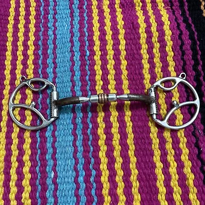 Myler Western D Comfort Snaffle Bit With Hooks And Copper Roller 5.5 In • $89
