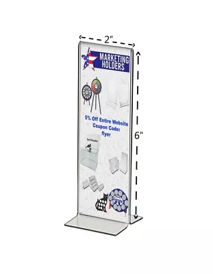 Retail Pricing Sheet Menu Table Countertop Bottom Loading Display Holder • $10.39