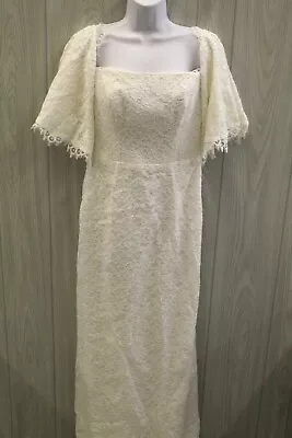 Nicole Miller Devyn Lace Wedding Dress Women's Size 6 White NEW MSRP $950 • $87.50