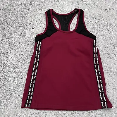 $15.99 • Buy Victorias Secret Love Pink Size Small Red Womens Tank Top