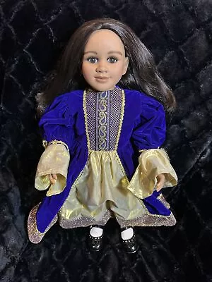 My Twinn Doll 22” Poseable Brunette 1997 2002 Cloth Body Princess Dress Shoes • $139.99