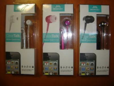 Merkury Innovations CLEAR TALK Earbuds Remote & Mic Stereo Earphones BB-IPH New • $7.64